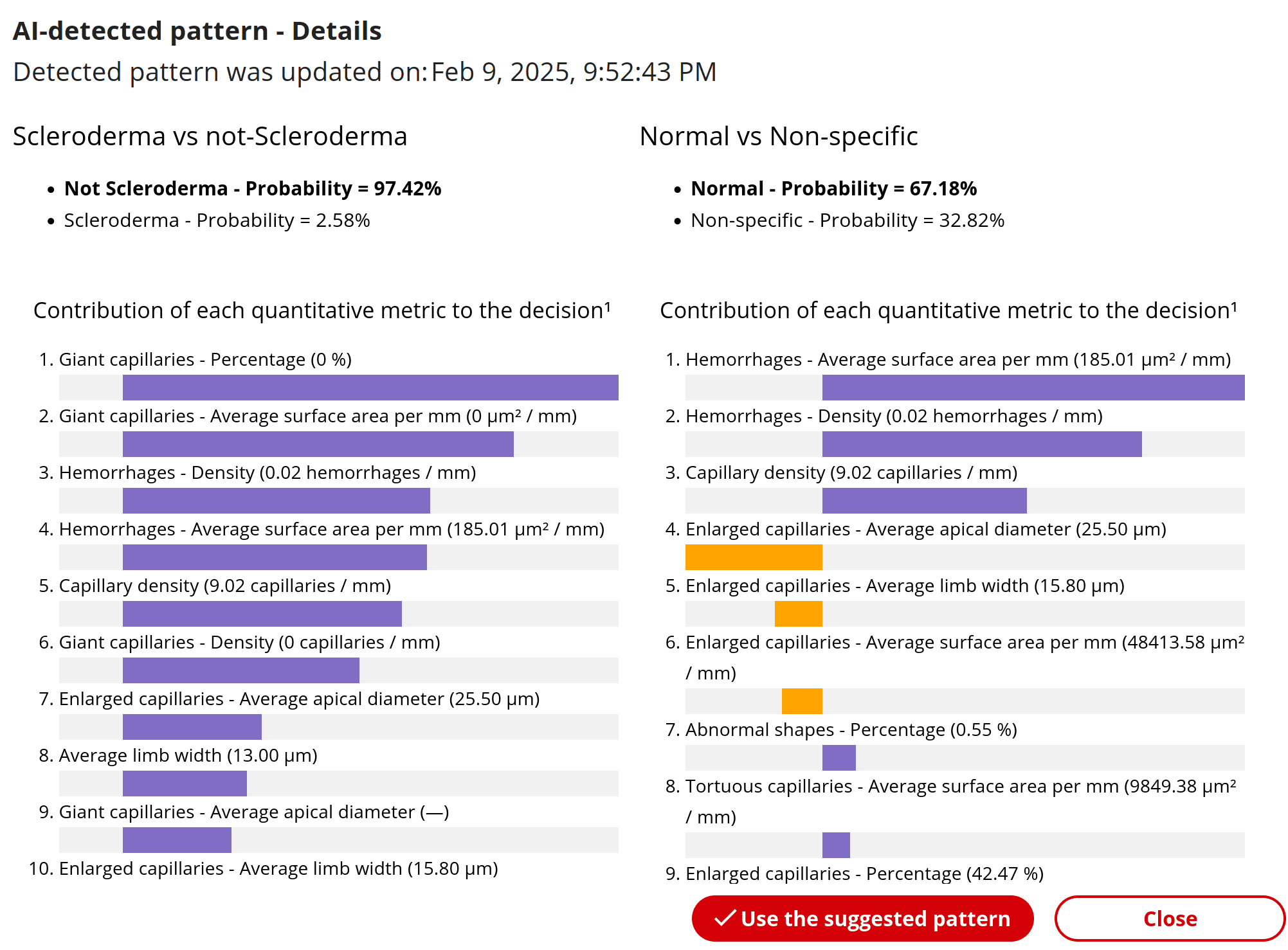 CAPI-Detect result details in Capillary.io